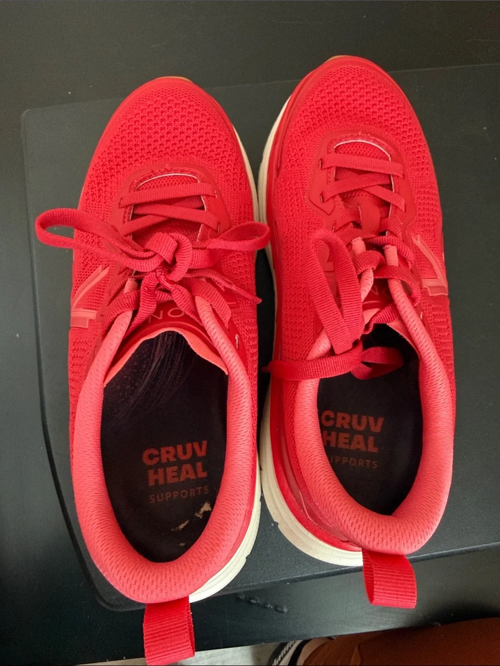 Vionic vibrant red